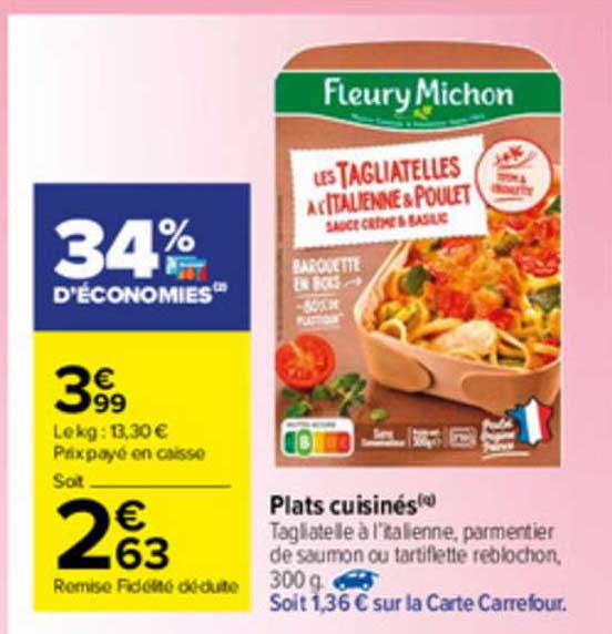 plats cuisinés fleury michon