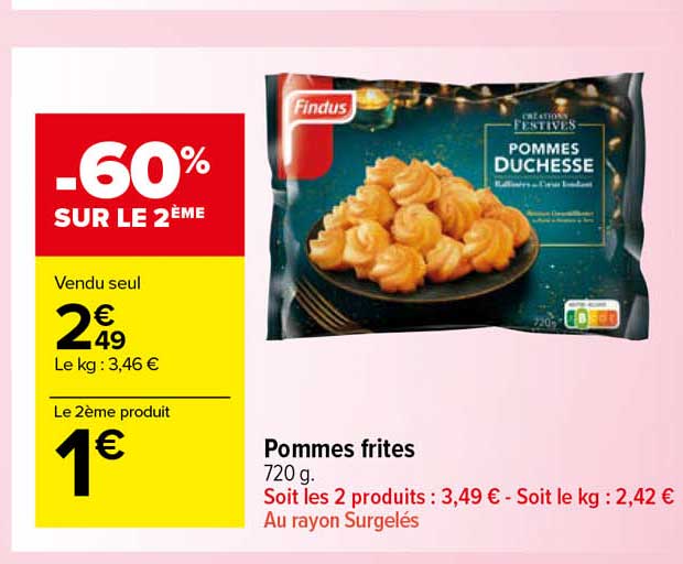 Pommes Frites Findus
