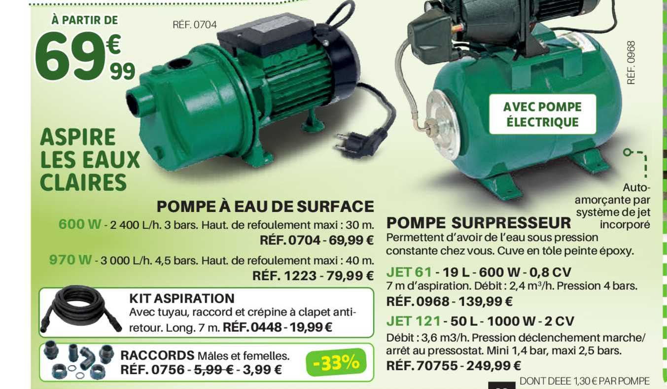 pompe à eau de surface, pompe surpresseur