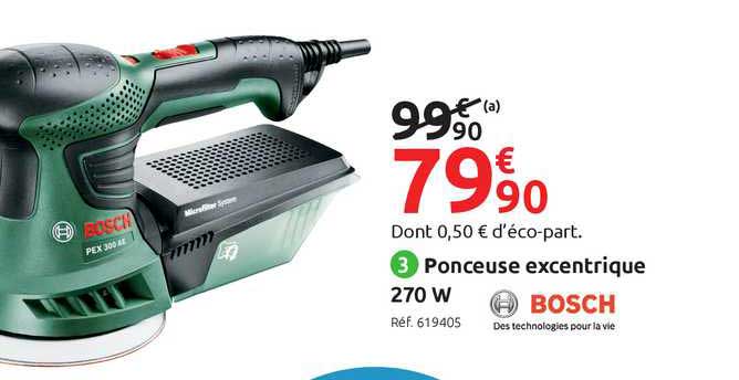 ponceuse excentrique 270 w bosch
