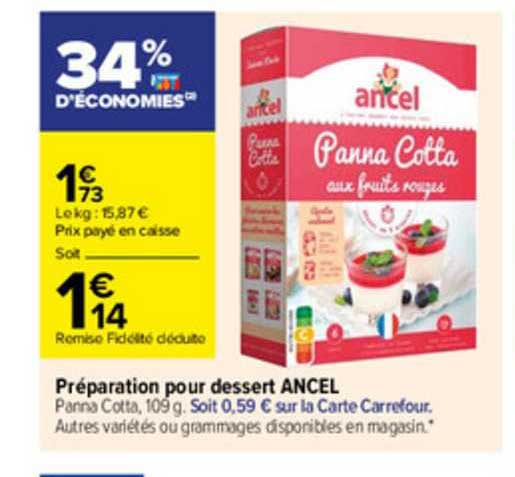 Préparation Pour Dessert Ancel