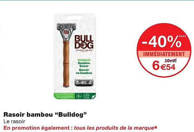 Rasoir Bambou "bulldog"