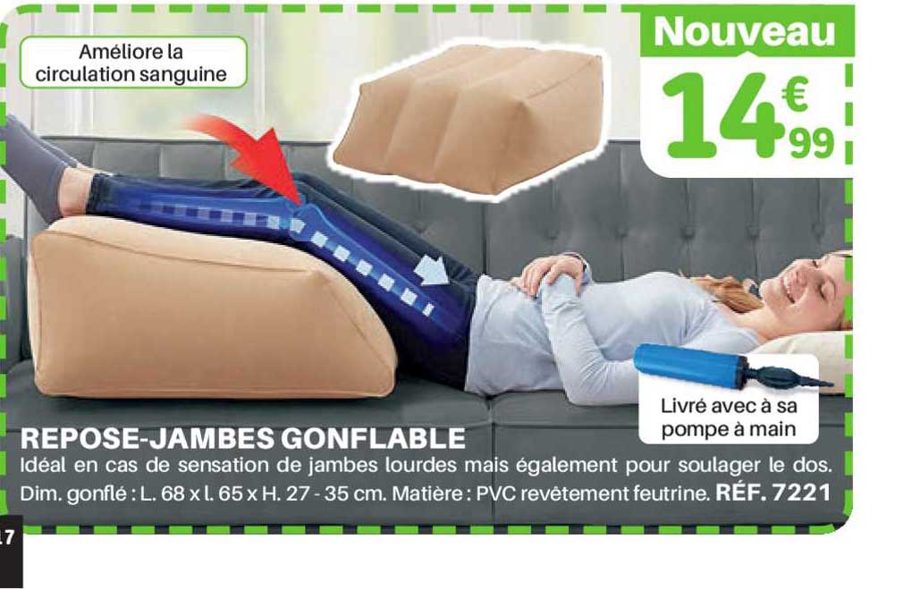 repose-jambes gonflable