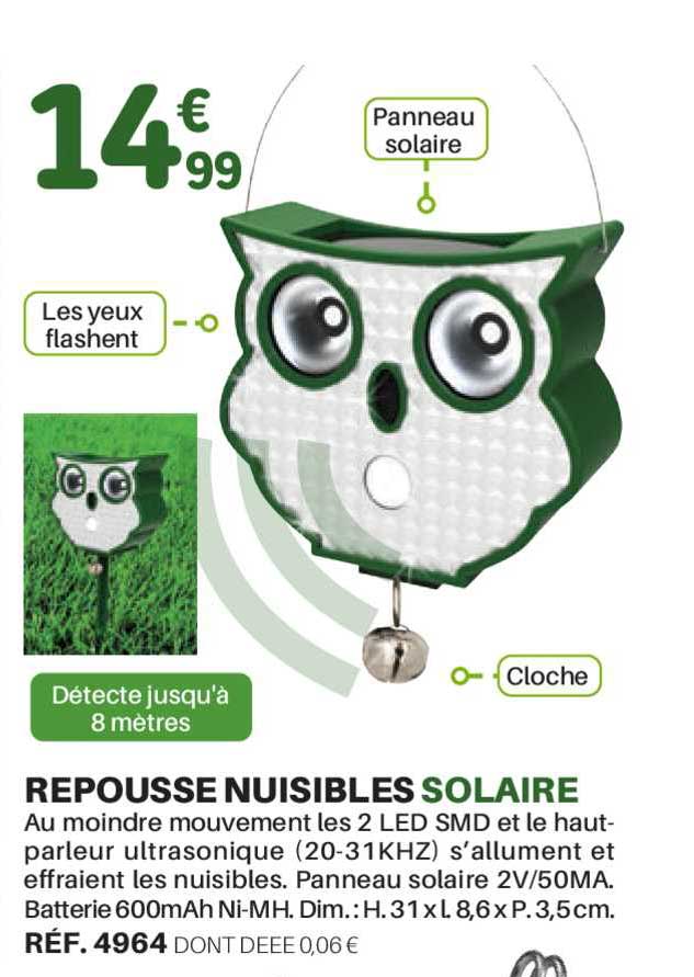 repousse nuisibles solaire