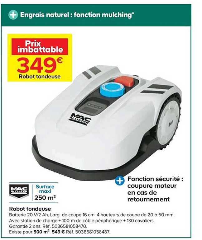 robot tondeuse mac allister