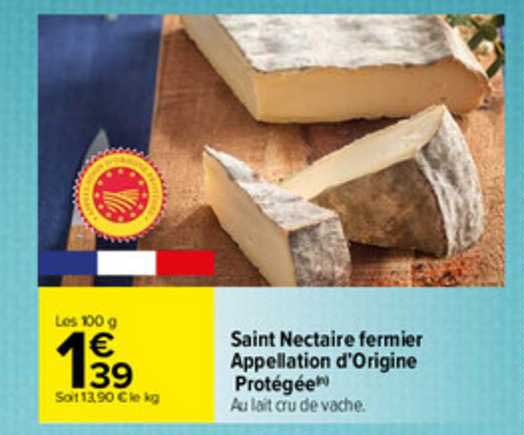 saint nectaire fermier appellation d'origine protégée