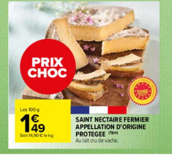 saint nectaire fermier appellation d'origine protégée