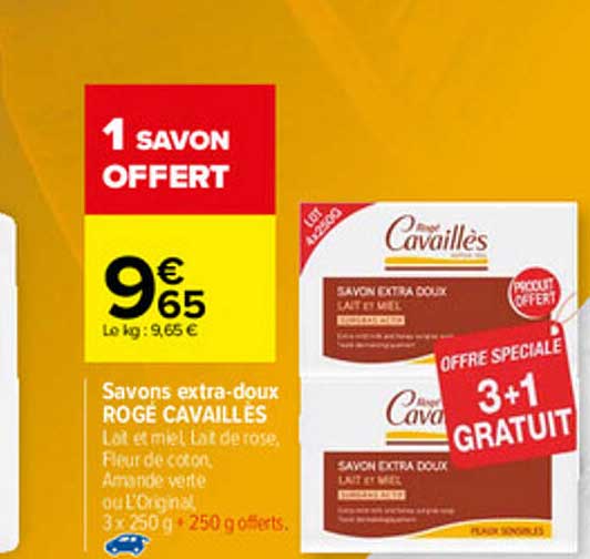 savons extra-doux rogé cavaillès