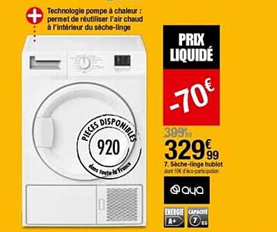 sèche-linge hublot aya