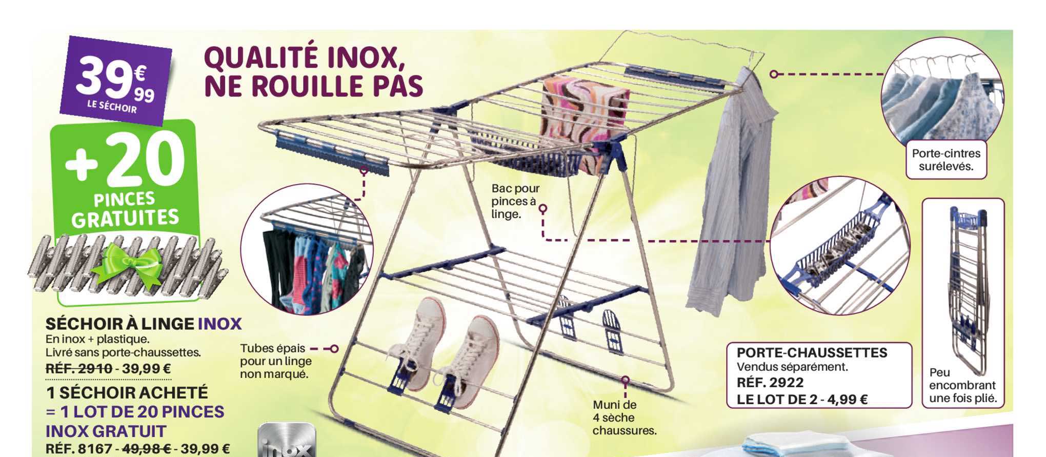 Séchoir à Linge Inox