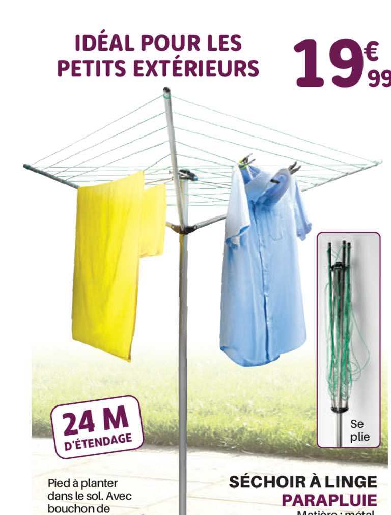 Séchoir à Linge Parapluie