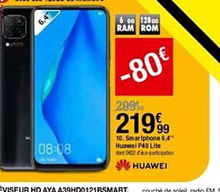smartphone 6,4" huawei p40 lite