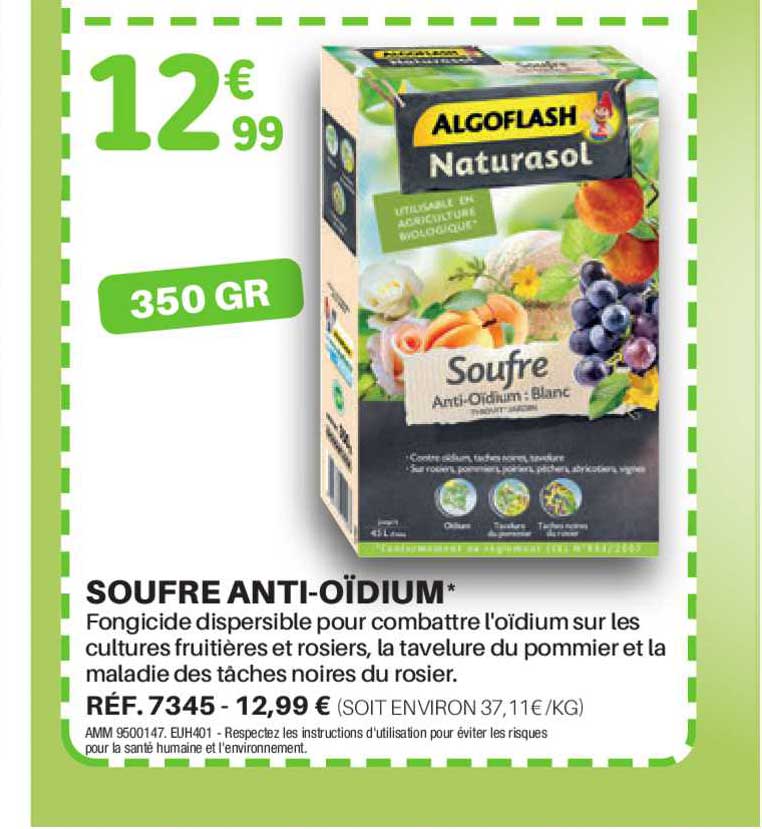 soufre anti-oïdium