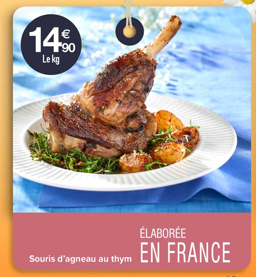 souris d'agneau au thym