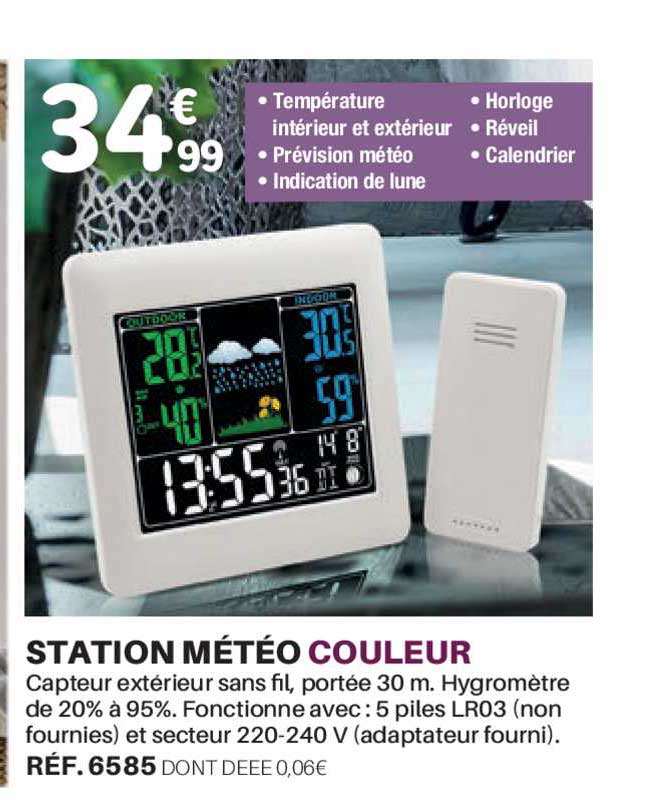 station météo couleur