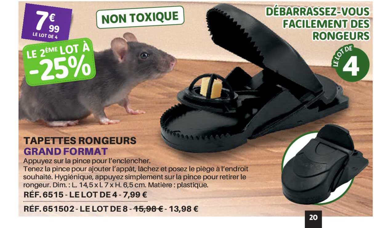 tapettes rongeurs grand format