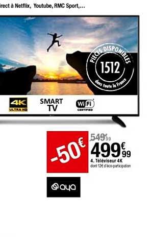 Téléviseur 4k Aya