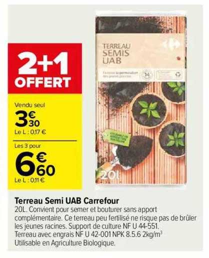 terreau semi uab carrefour