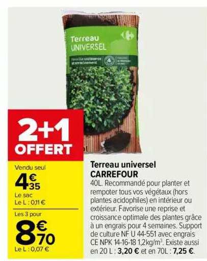 Terreau Universel Carrefour
