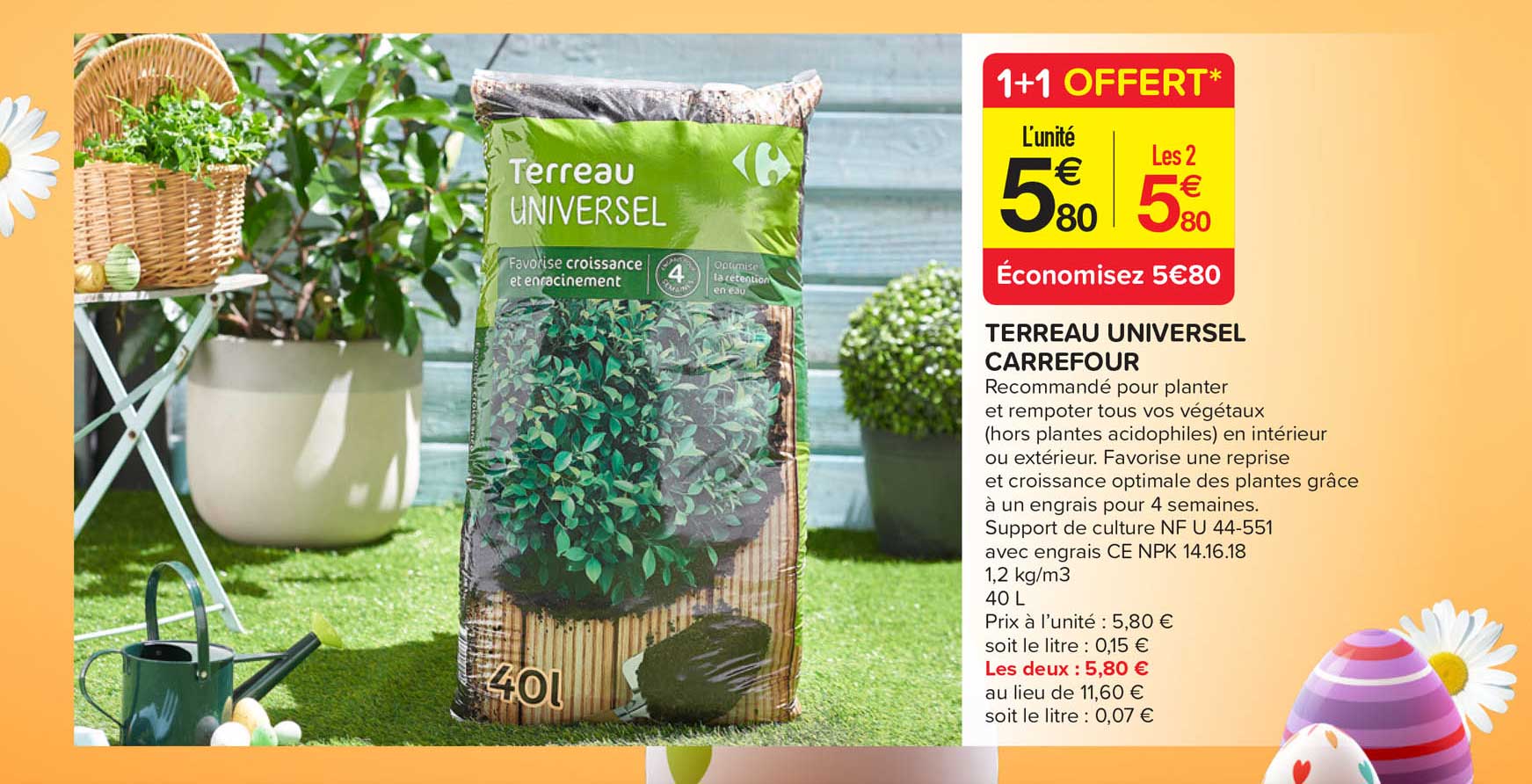 Terreau Universel Carrefour