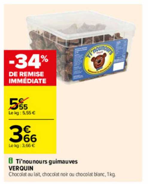 Ti'nounours Guimauves Verquin