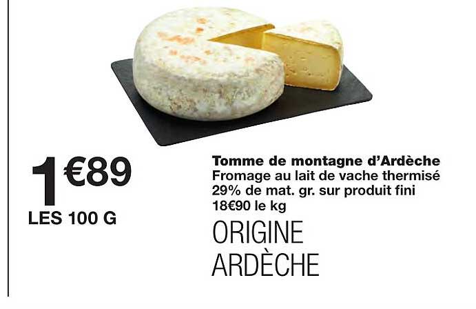 tomme de montagne d'ardèche
