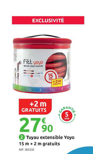 Tuyau Extensible Yoyo 15 M + 2 M Gratuits