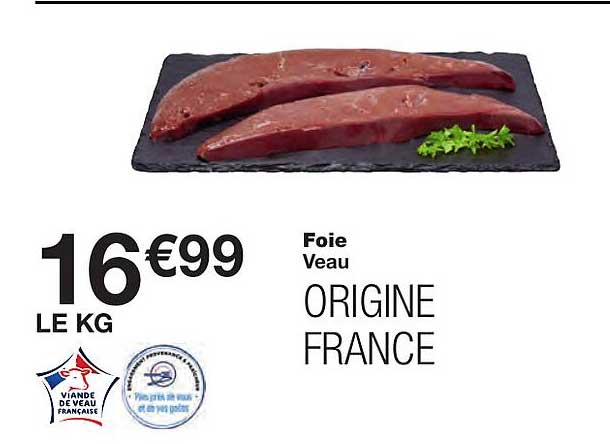 Veau : Foie