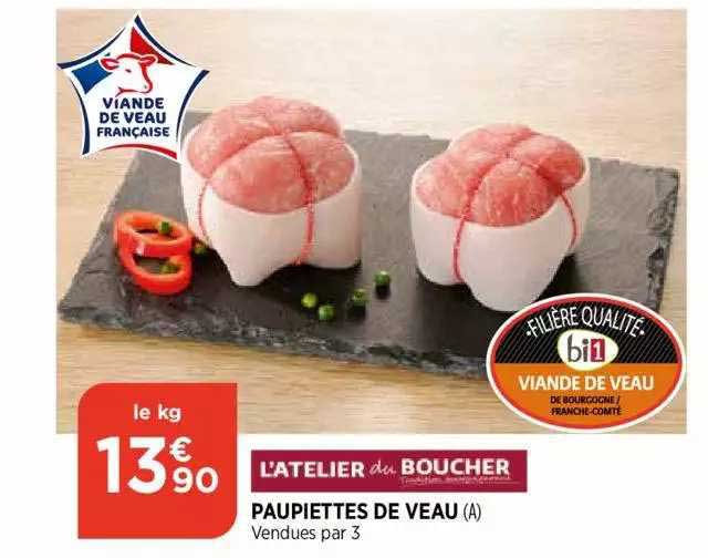 viande de veau : paupiettes de veau l'atelier du boucher