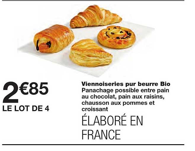 Viennoiseries Pur Beurre Bio