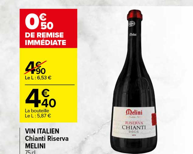 vin italien chianti riserva melini