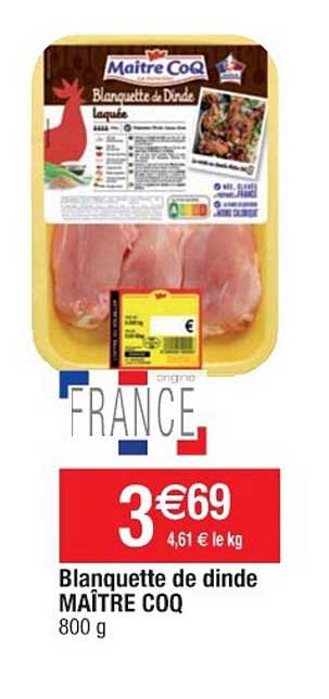 blanquette de dinde maître coq