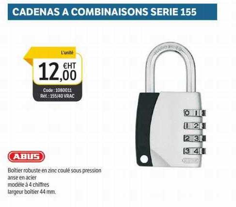 cadenas à combinaisons serie 155 abus