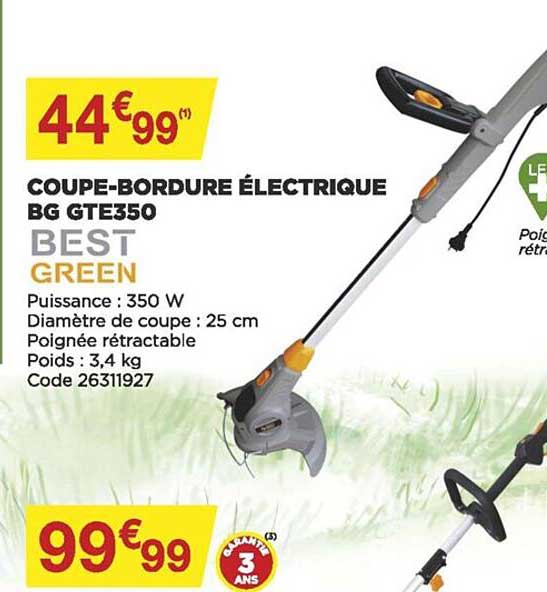 coupe-bordure électrique bg gte350 best green