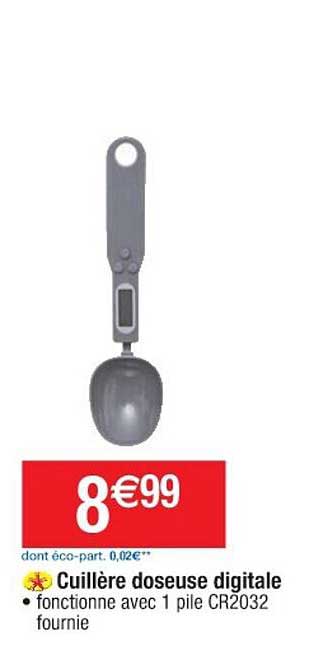 cuillère doseuse digitale