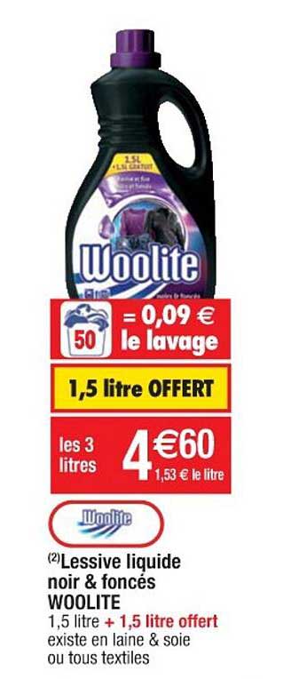 Lessive Liquid Noir & Foncés Woolite