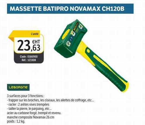 Massette Batipro Novamax Ch120b Leborgne