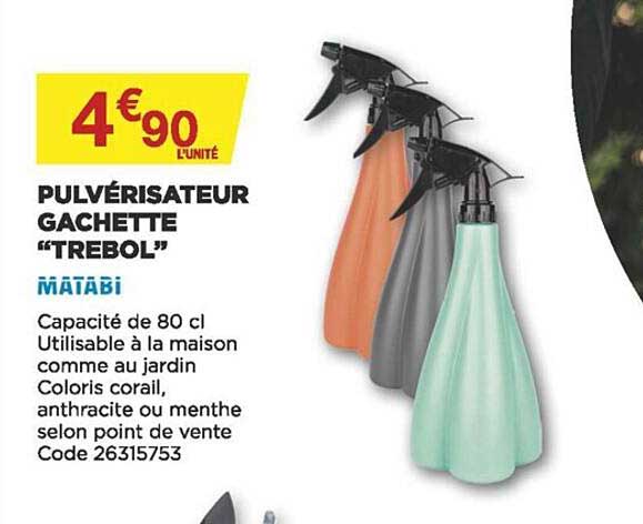 pulvérisateur gachette "trebol" matabi