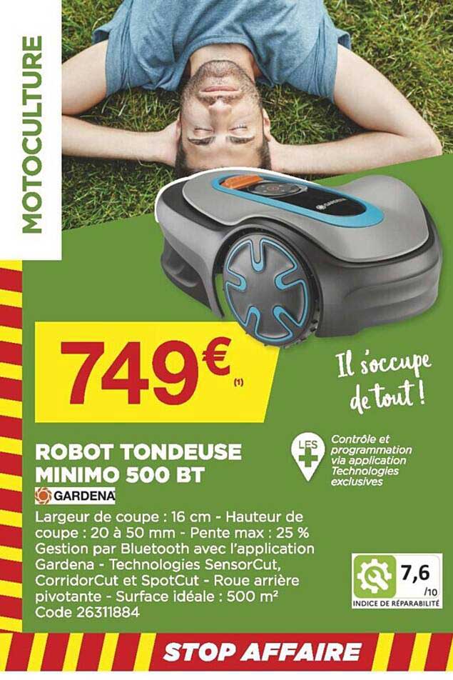 Robot Tondeuse Minimo 500 Bt Gardena