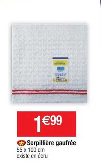 serpillière gaufrée