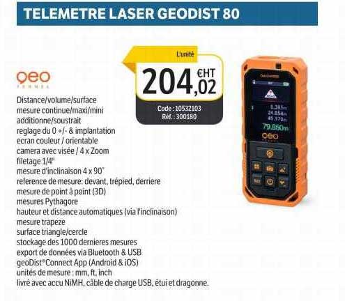 telemètre laser geodist 80