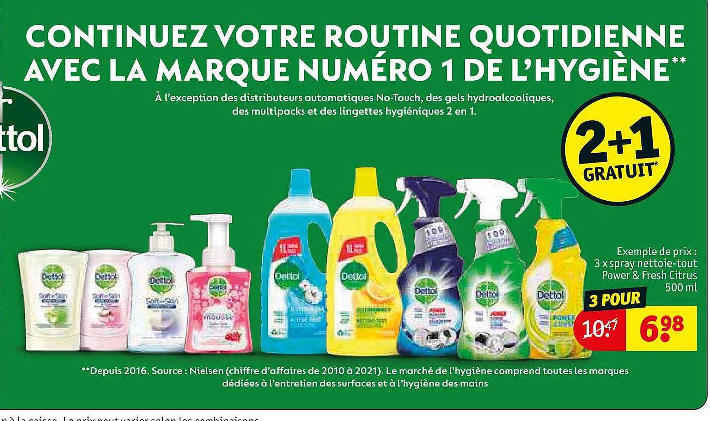3 x  spray nettoie-tout power & fresh citrus 500ml