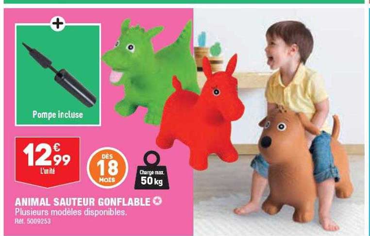 animal sauteur gonflable