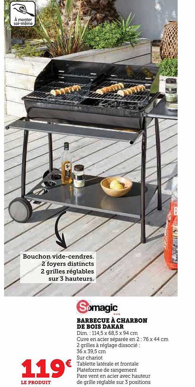 barbecue à charbon de bois dakar somagic