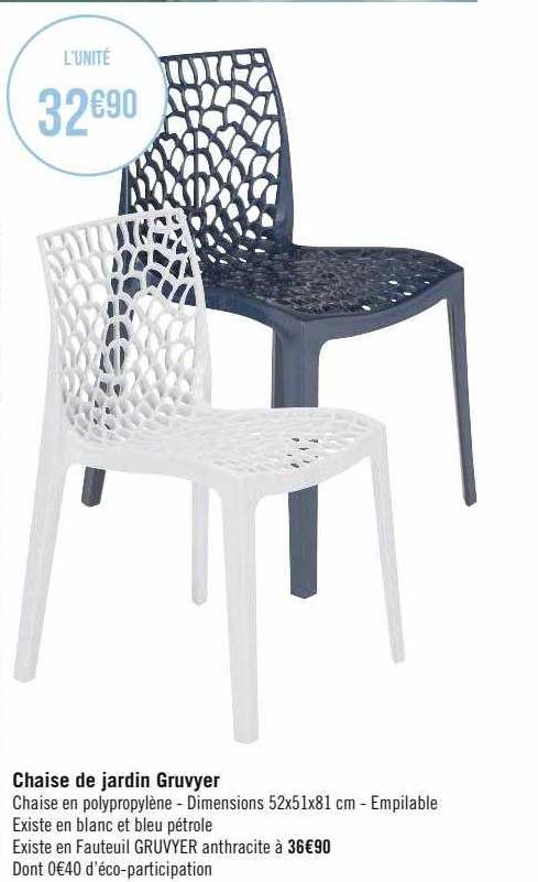 chaise de jardin gruvyer