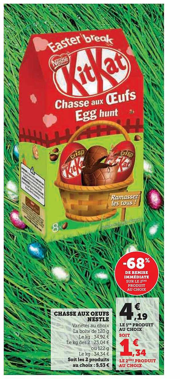 chasse aux œufs nestlé