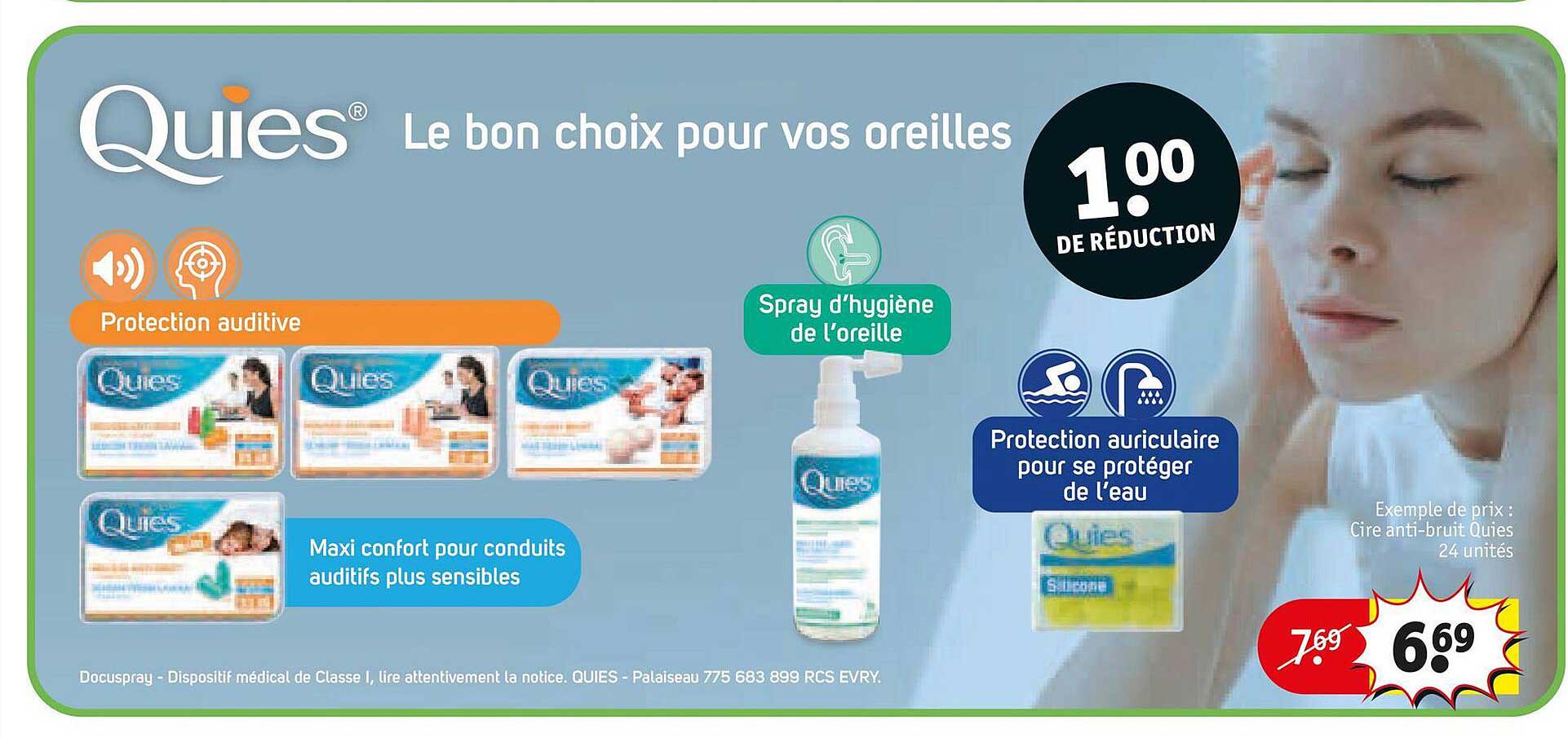 cire anti-bruit quies 24 unités