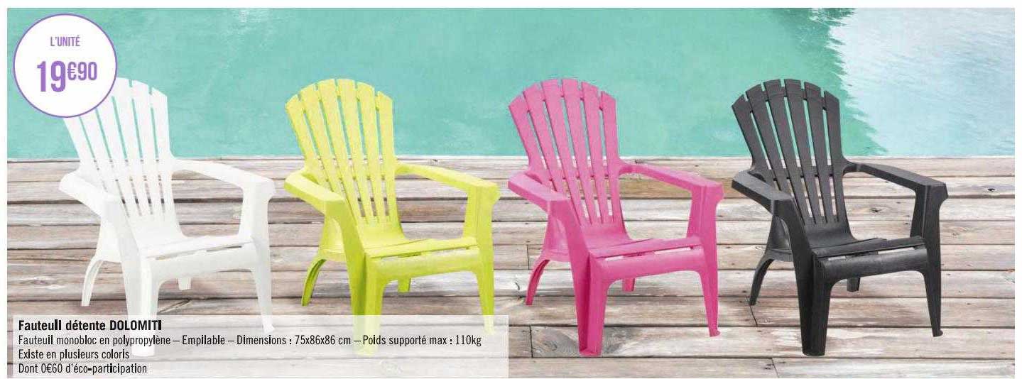 fauteuil détente dolomiti