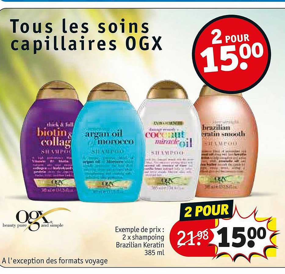 Les Soins Capillaires Ogx