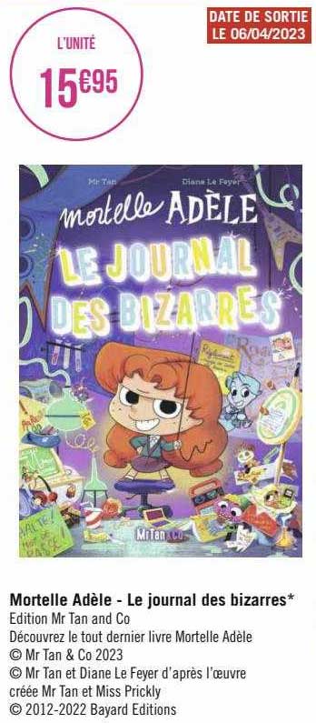 mortelle adèle - le journal des bizarres